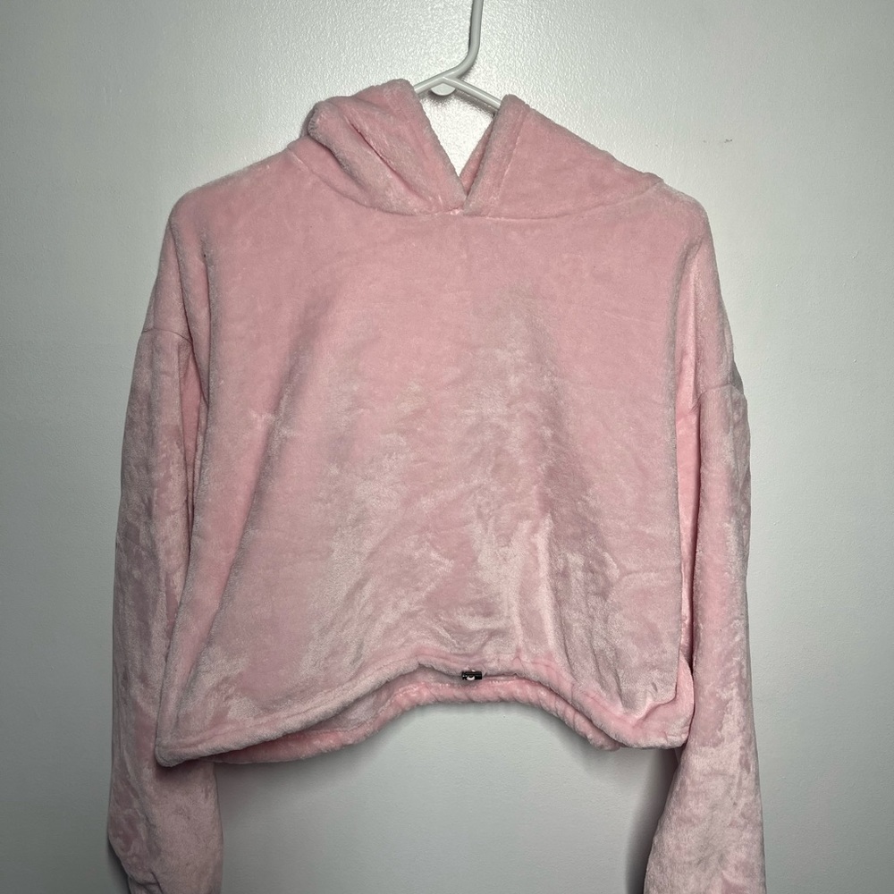Fuzzy furry pink sweater!